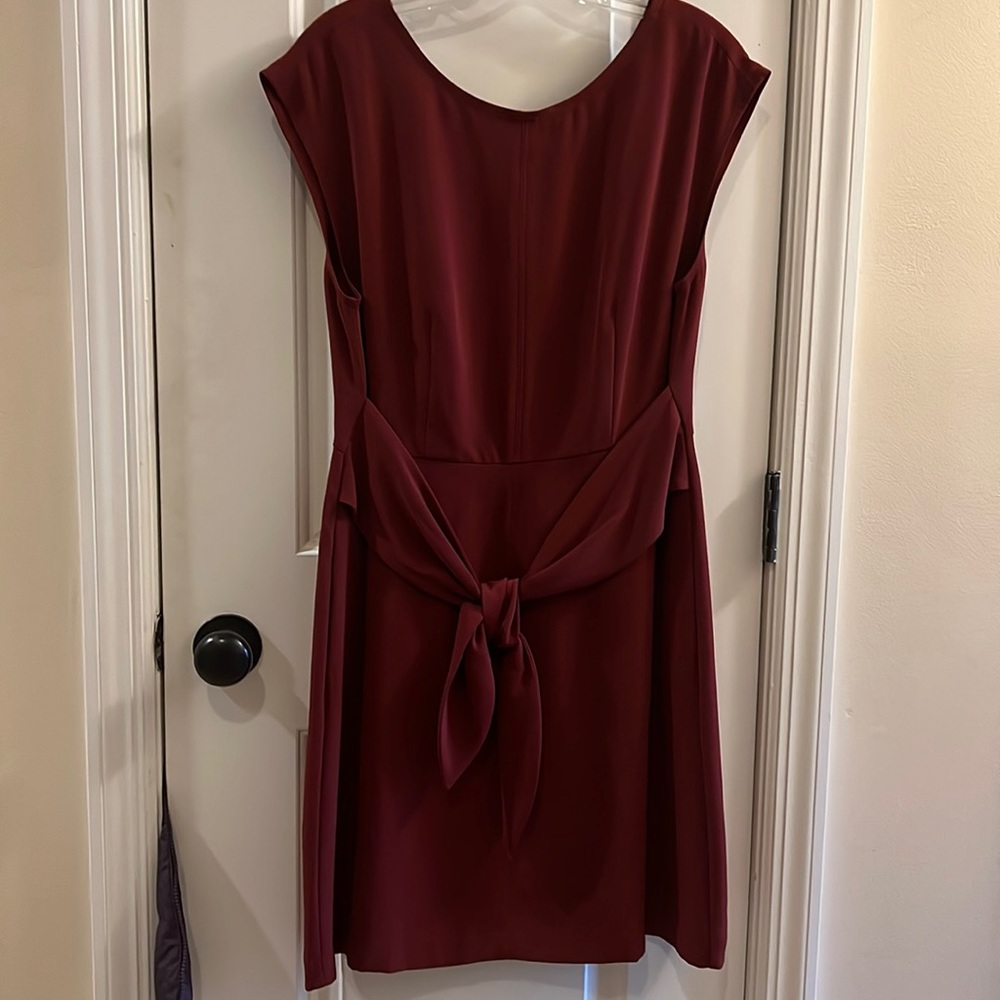 LOFT NWT Tie Front Sleveless A-Line Dress